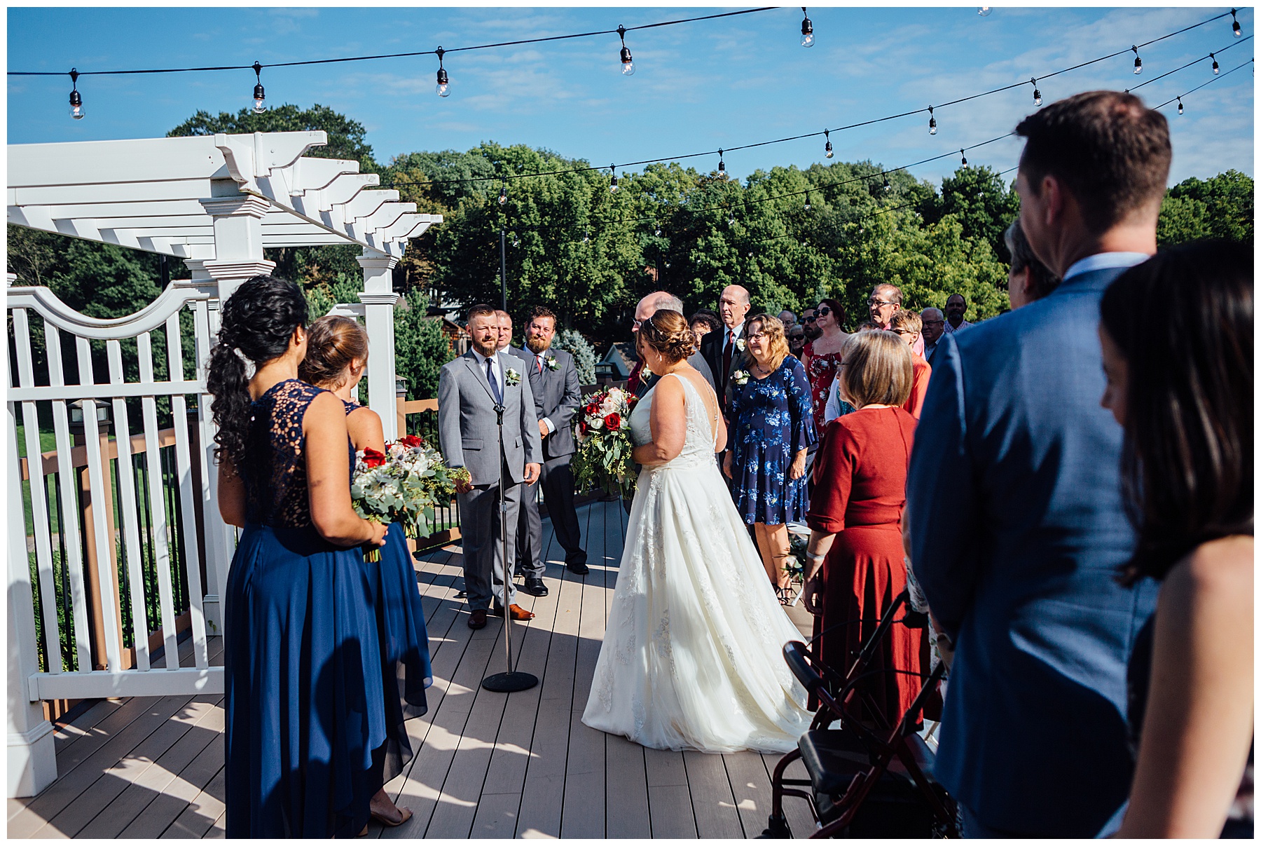 Bride with father walking down isle