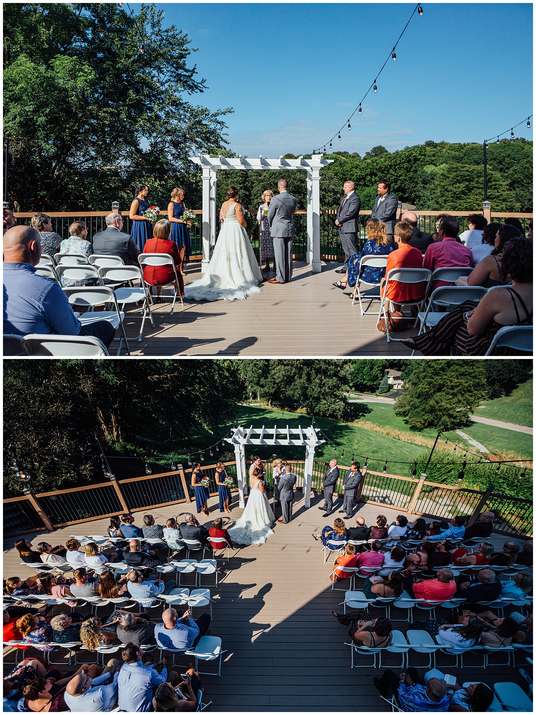 Ceremony at A view at Fontenelle Hills