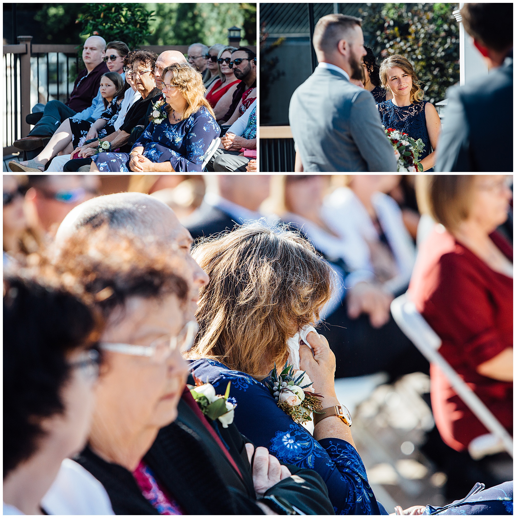 Guest at a wedding ceremony