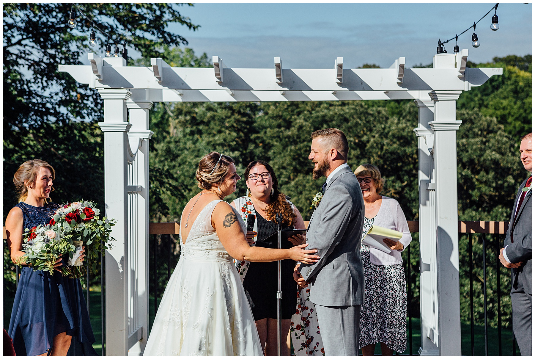 Ceremony at A view at Fontenelle Hills