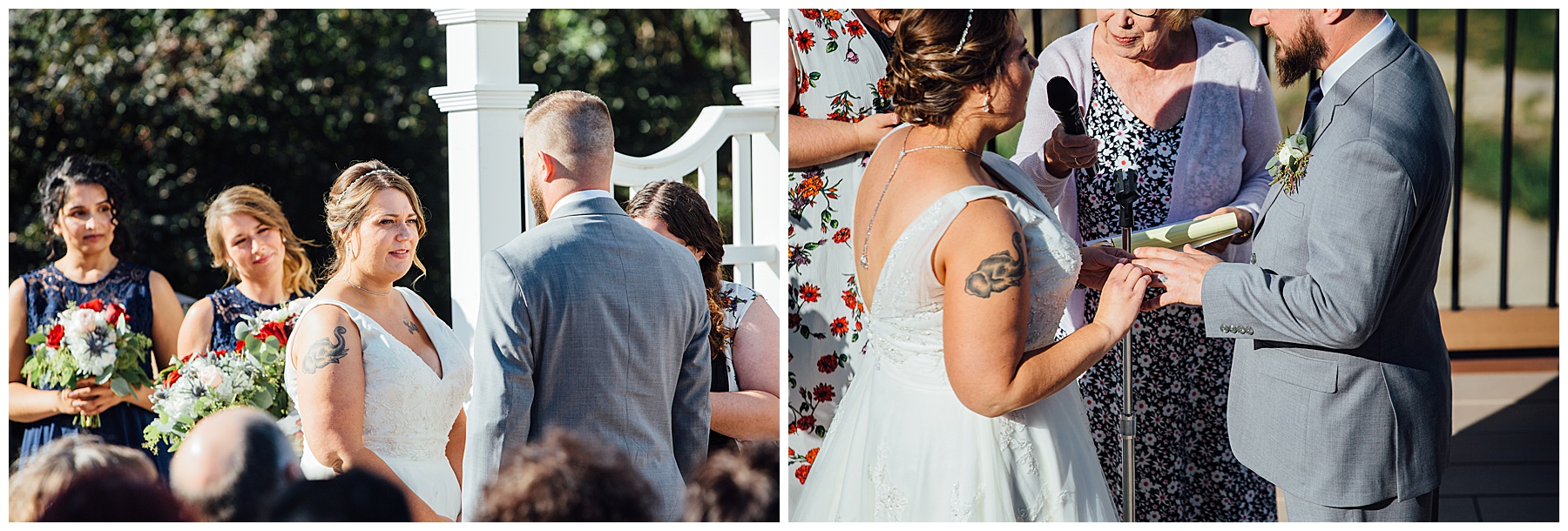 Ceremony at A view at Fontenelle Hills