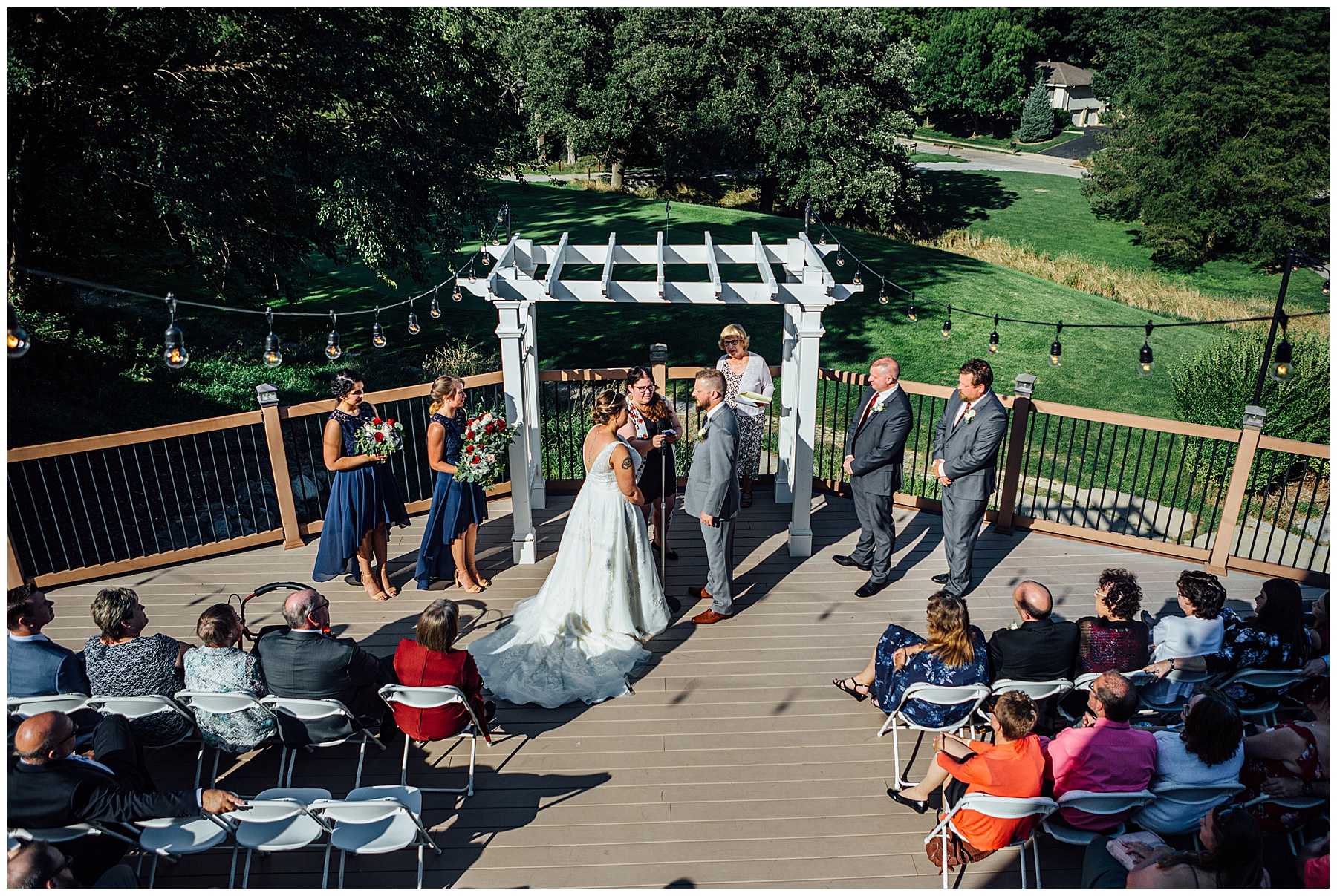 Ceremony at A view at Fontenelle Hills