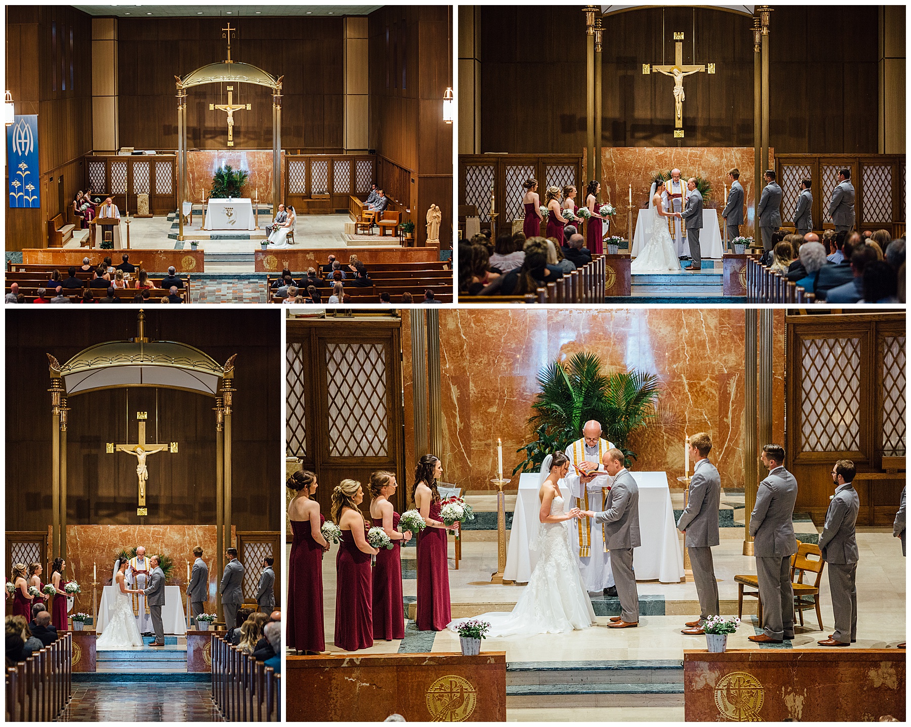 Wedding at Holy Cross Catholic Church Omaha