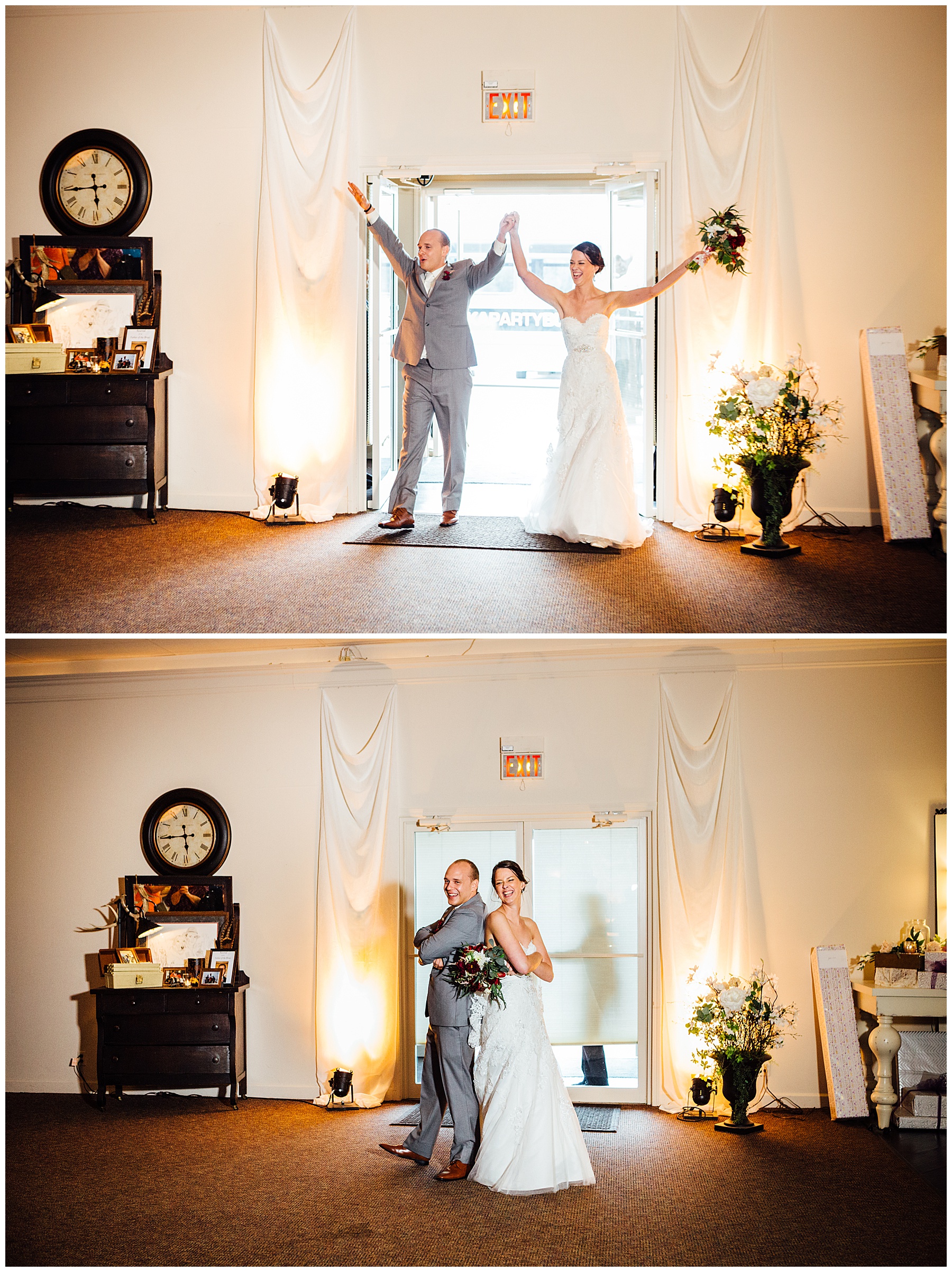 Bride and Groom entrance to reception