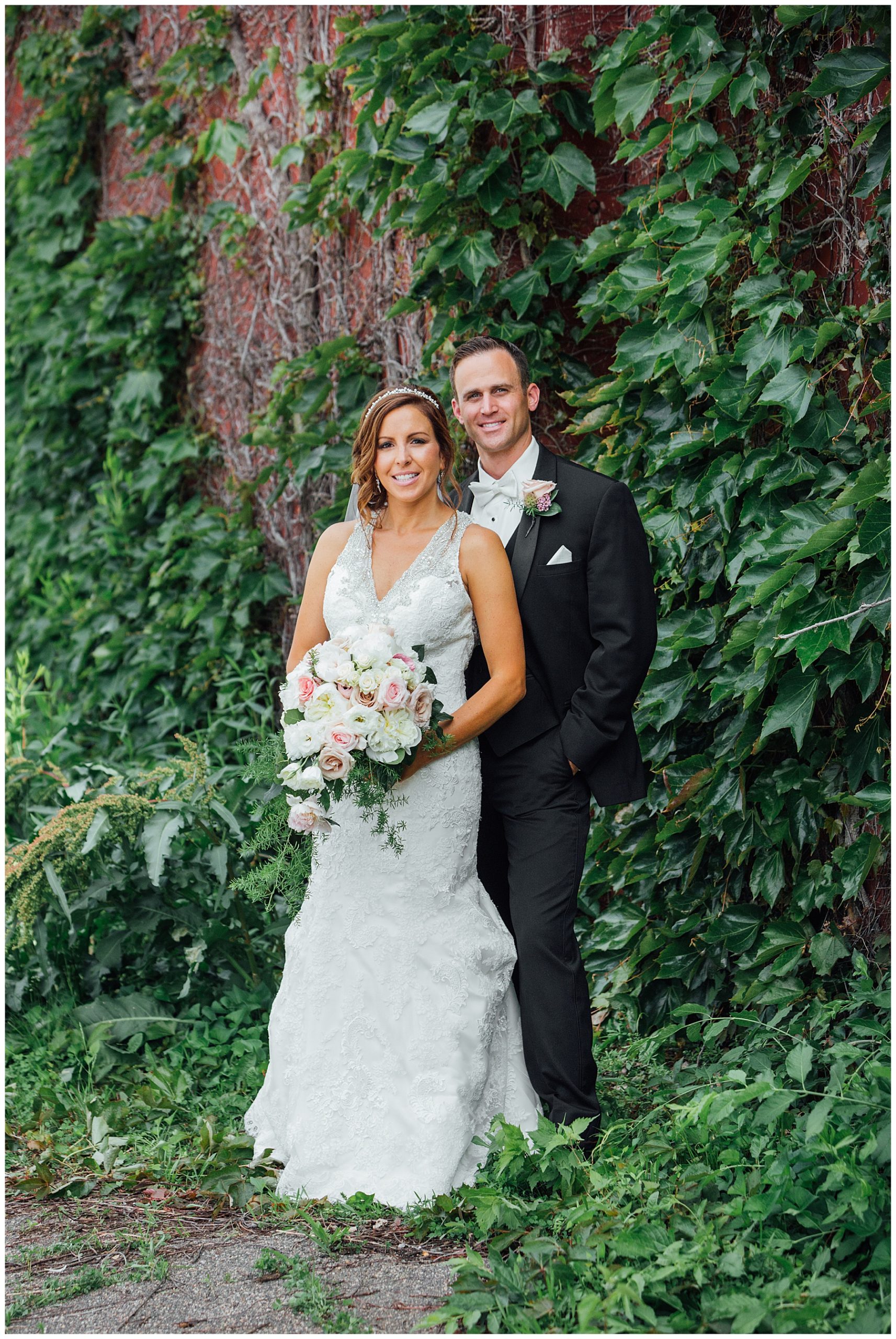 Bride in front of Groom 