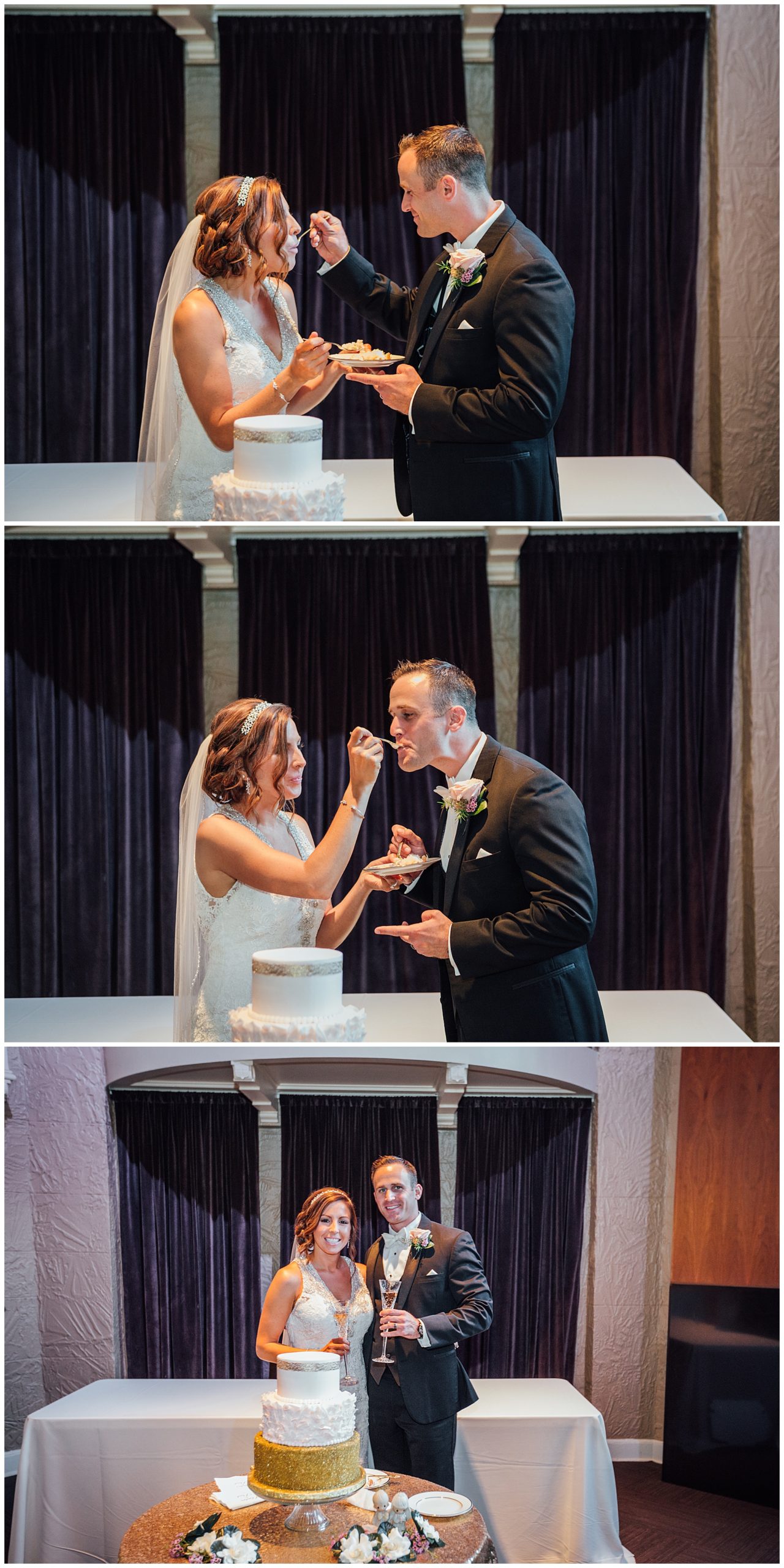 Bride and Groom Cake cutting