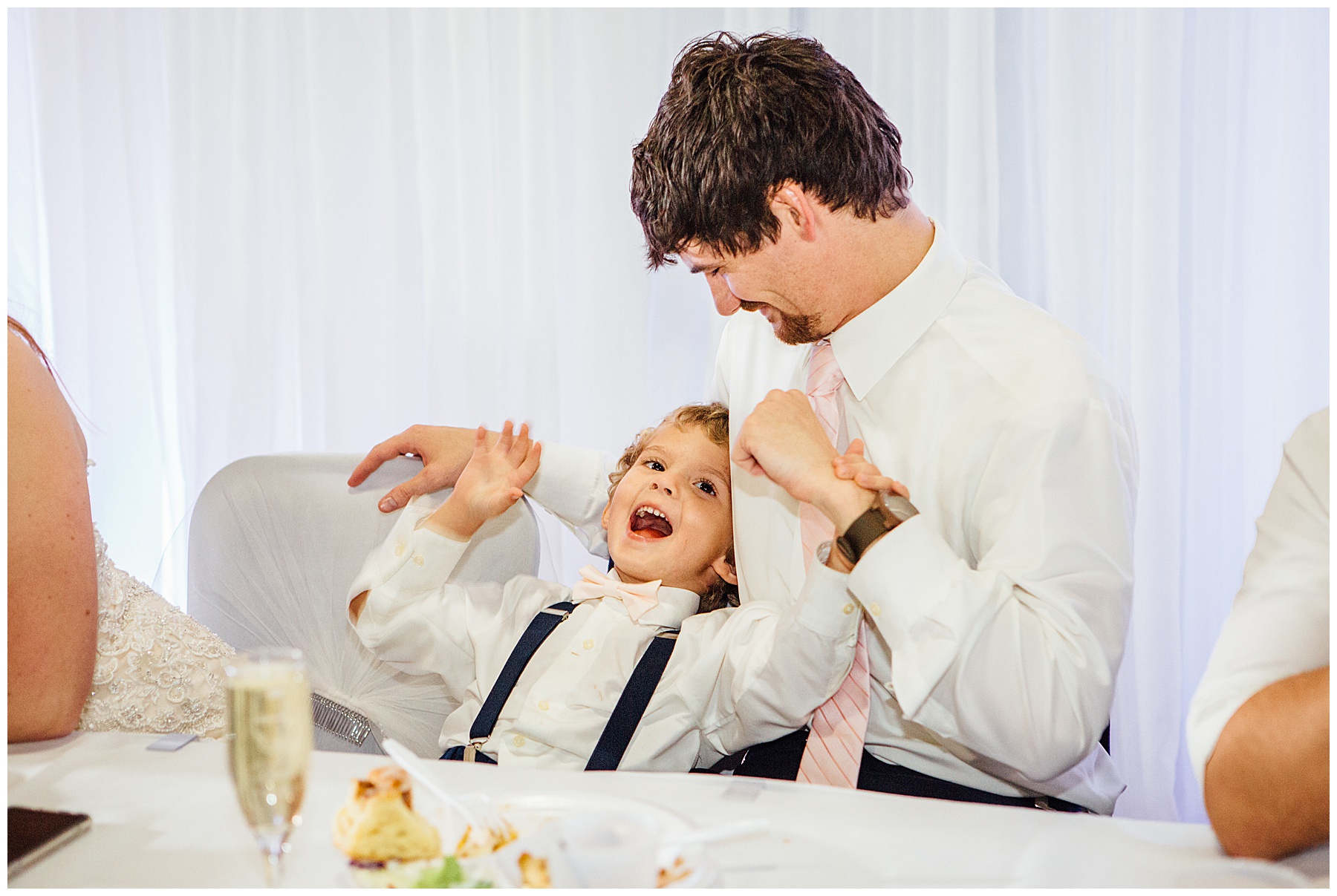 Groom with Boy at Simply Ballroom wedding photos