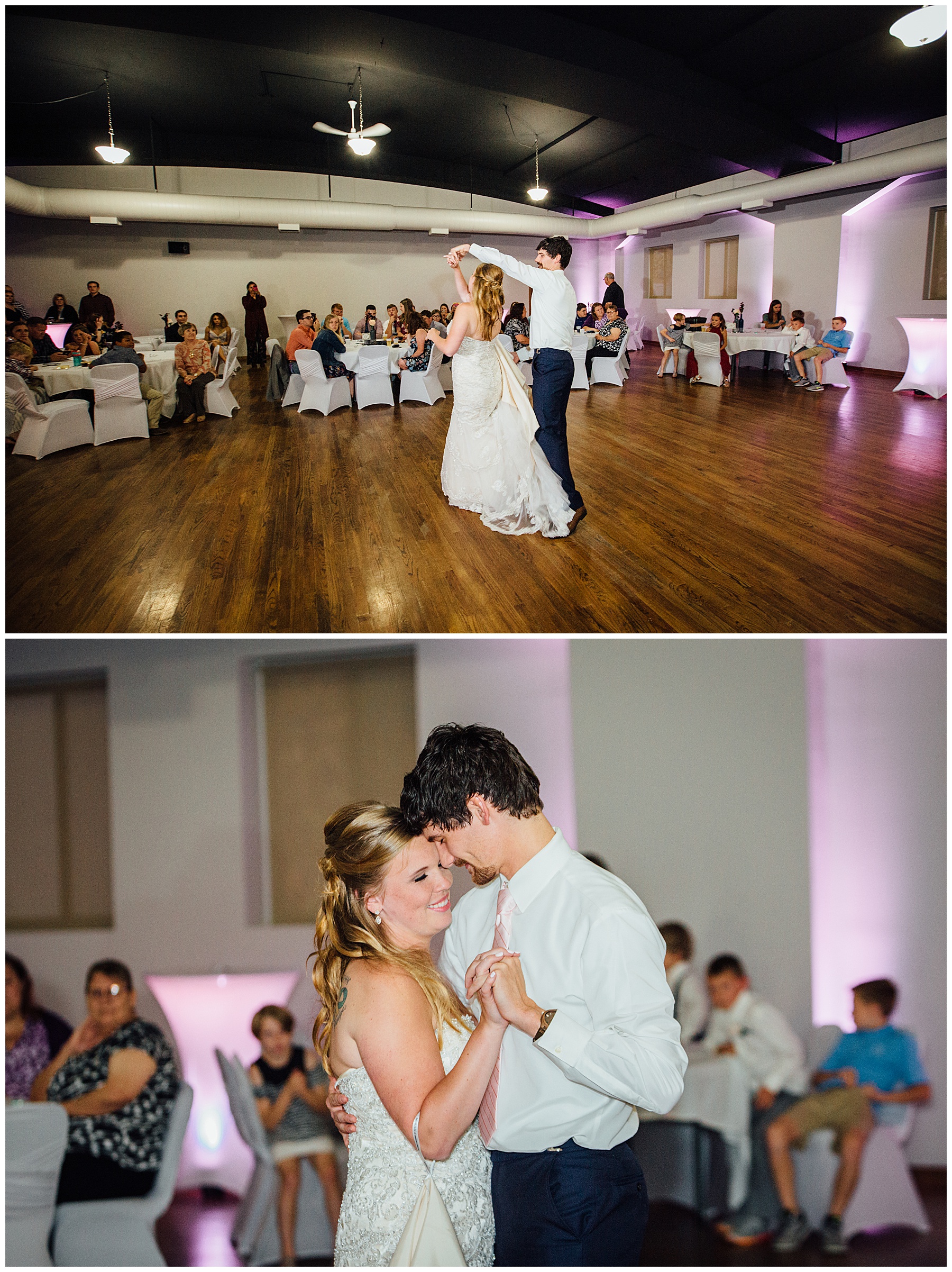 Bride and Groom Dancing at Simply Ballroom wedding photos