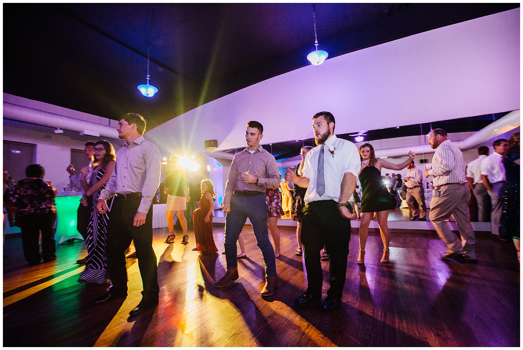 Everyone dancing at Simply Ballroom wedding photos