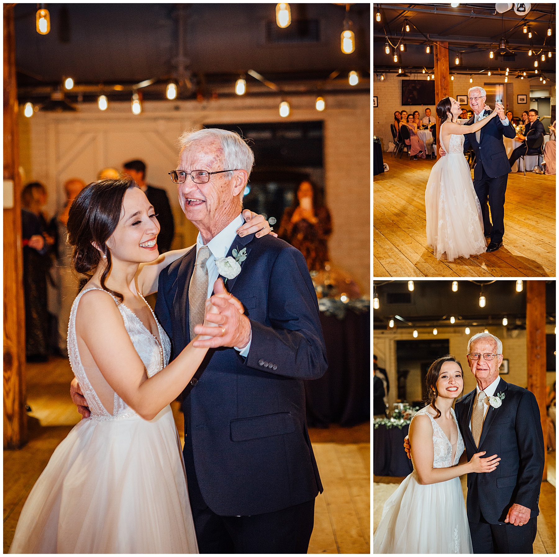 Father, daughter dance at Old Mattress factory reception