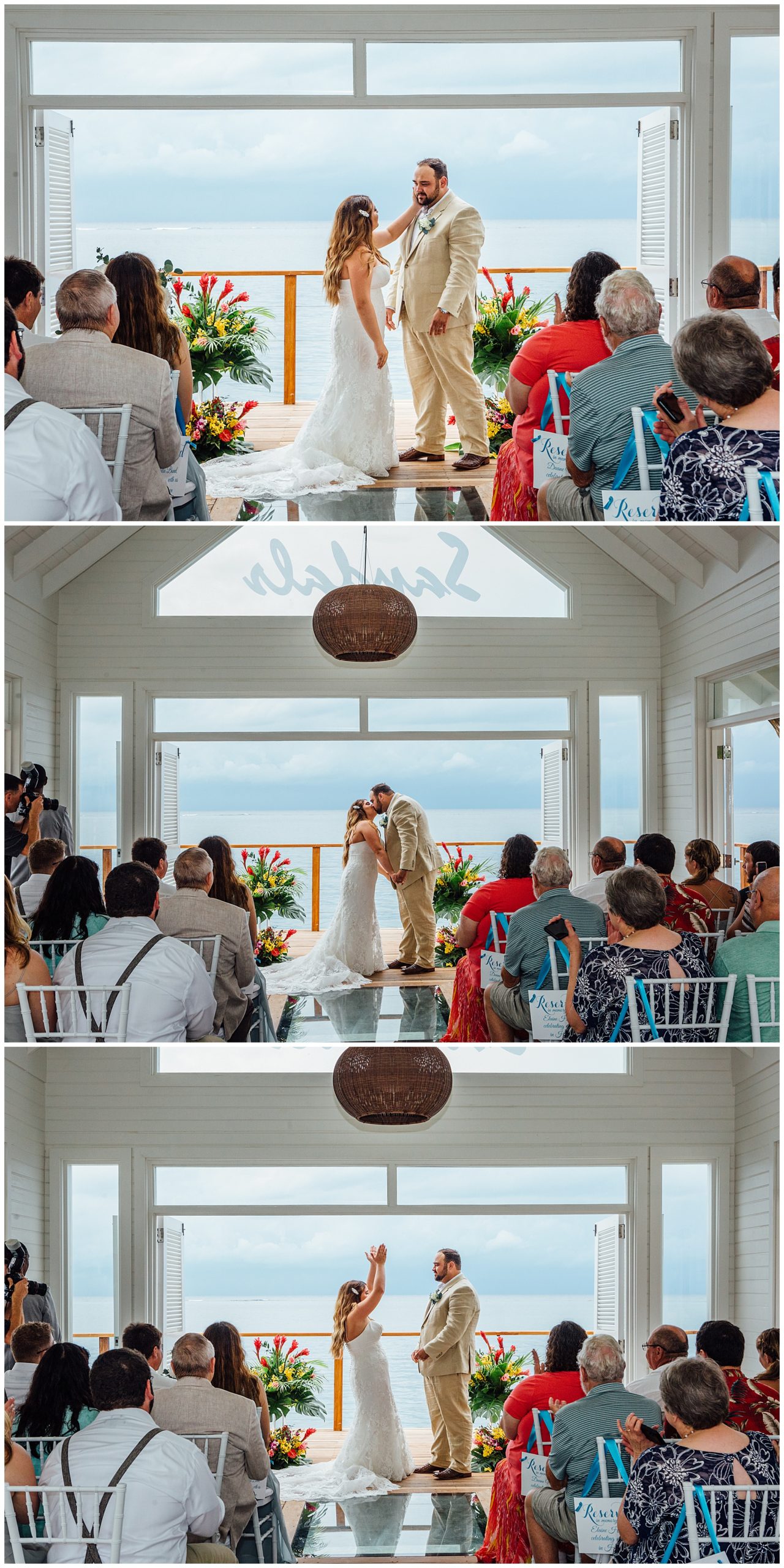 First Kiss Jamaica wedding at Sandals resort