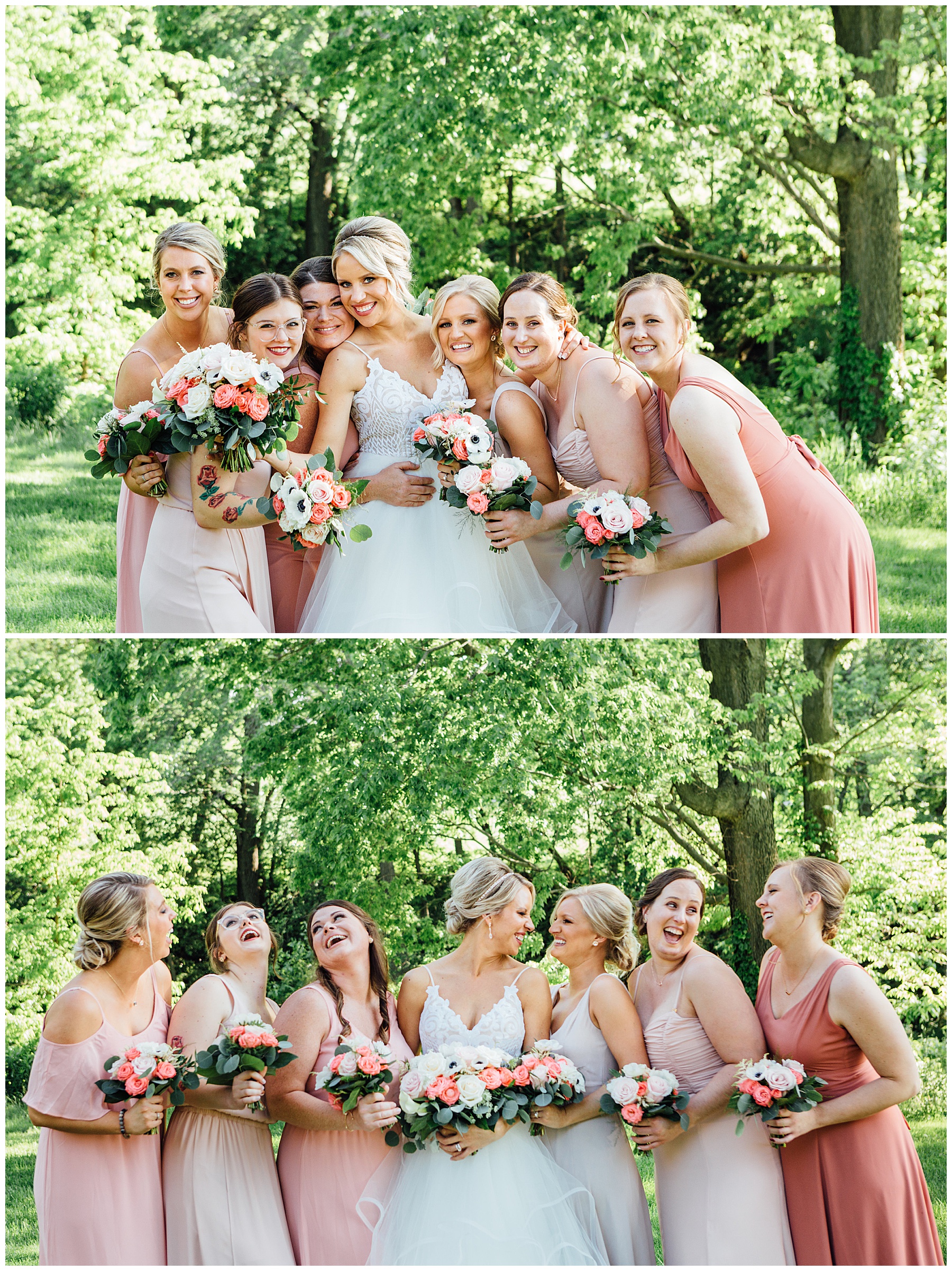 Bride with Bridesmaids 
